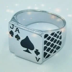 Bague de magicien - As et valet de pique
