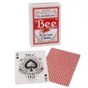 Bee - Jeu de cartes rouge
