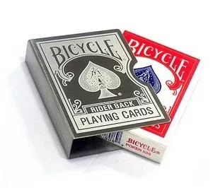 Bicycle Poker Etui de cartes métallique Magie 
