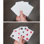 Cartes blanches deviennent en couleurs