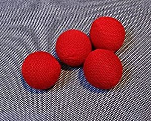 Crochet Balls Red 1.75 inch by Mr. Magic