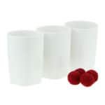 Cups and Balls w/Chop Cup Combo (Porcelain White, Plastic)