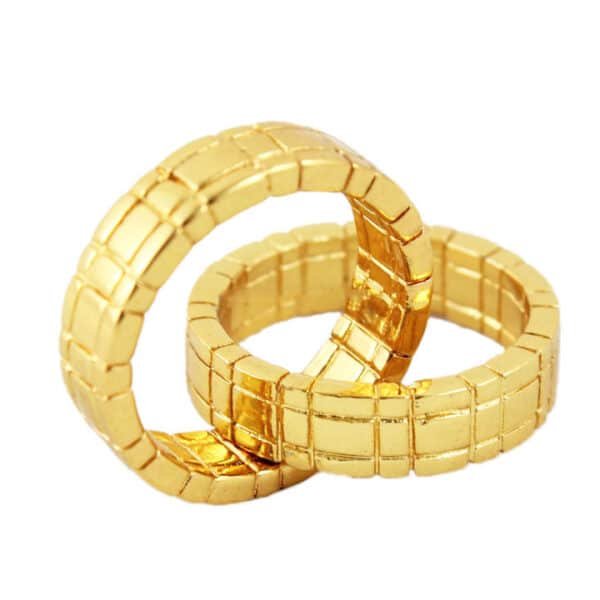 Himber Ring Bague Noire ou dorée 1