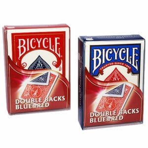 Double dos - Jeu de carte Bicycle bleu et rouge