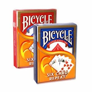 Toujours six cartes Bicycle