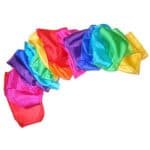 Vielfarbige Seidentücher - Streamer