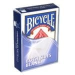 Carte Bicycle format poker - Jeu complètement blanc