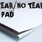 No Tear Pad (XL, 8,5 X 11, Tear/No Tear Alternating/ 50) by Alan Wong