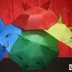 Foulard à production de parapluie par Mr. Magic (4 parapluies)