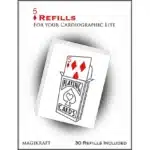 Cardiographic Lite RED CARD 5 de carreau par Martin Lewis - Lot de 30 recharges