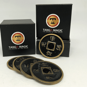 Piece chinoise Coquille de taille dollar par Tango Magic noir