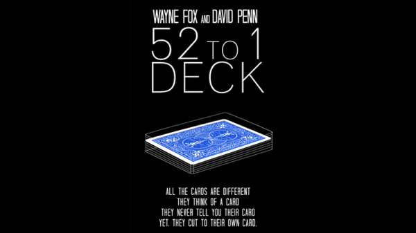The 52 to 1 deck par Wayne Fox et David Penn bleu
