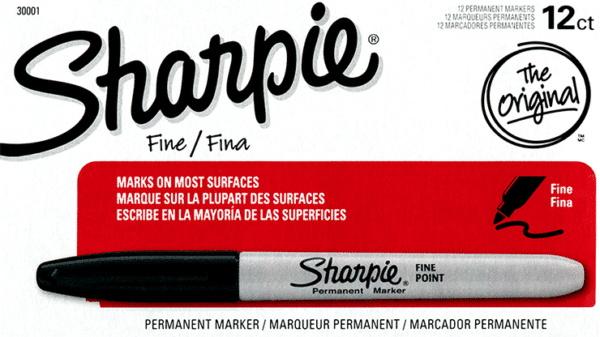 Ungimmicked Fine Tip Sharpie Black box of 12 by Murphys Magic Supplies02