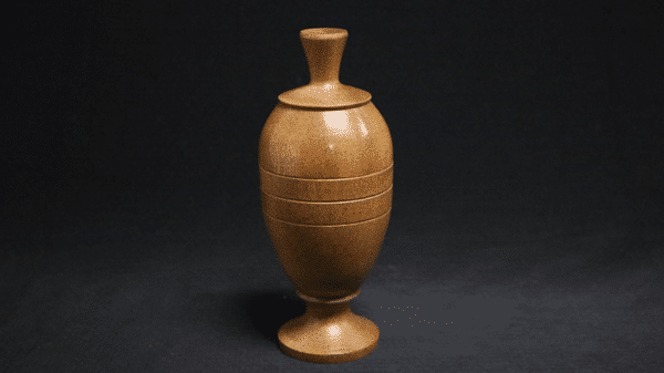 Vase de luxe en bois pour boule de billard par Merlins Magic02