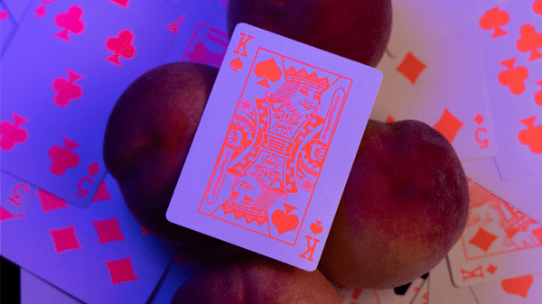 Fluorescent Peach Jeu de cartes4