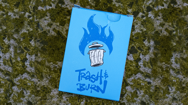 Trash Burn Jeu de cartes bleu