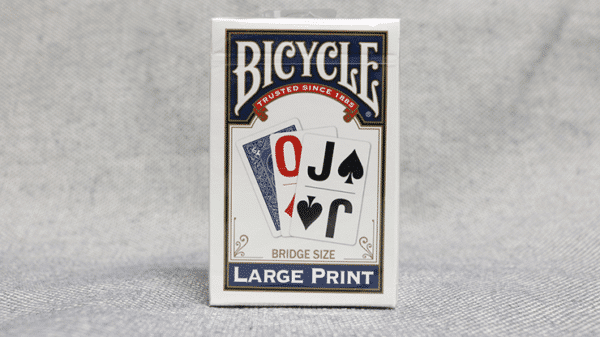 Format bridge Jeu de cartes Bicycle Impression large bleu