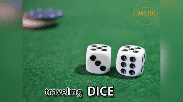 Traveling Dice par Sorcier Magic Blanc