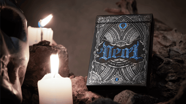 Deal with the Devil UV Jeux de cartes par Darkside Playing Card bleu