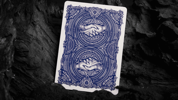 Deal with the Devil UV Jeux de cartes par Darkside Playing Card bleu02