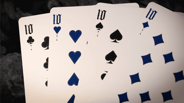 Deal with the Devil UV Jeux de cartes par Darkside Playing Card bleu04
