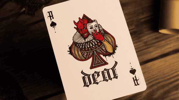 Deal with the Devil UV Jeux de cartes par Darkside Playing Card gold03