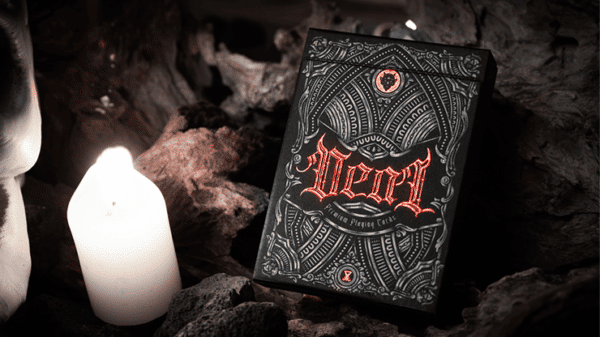 Deal with the Devil UV Jeux de cartes par Darkside Playing Card rouge