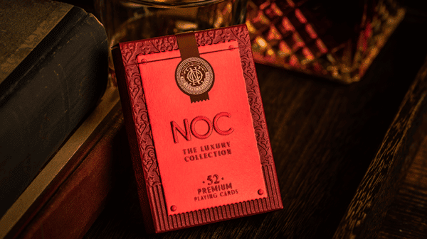 NOC The Luxury Collection Jeux de cartes par Riffle Shuffle The House of Playing Cards red