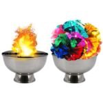 Le récipient en feu