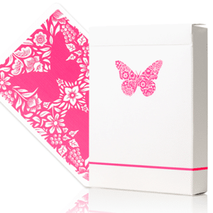 Butterfly Worker Jeux de cartes marques par Ondrej Psenicka rose