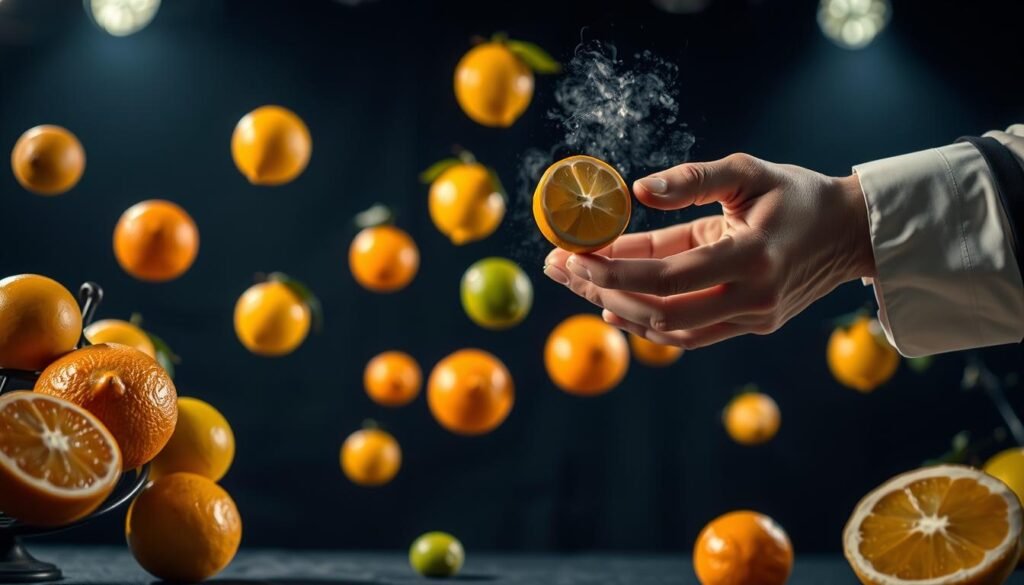 Tours de magie avec des fruits Tours de magie avec des fruits