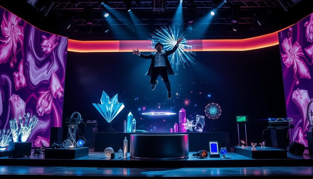 sélection des tours magiques avec technologie moderne Créer un spectacle de magie avec une technologie moderne