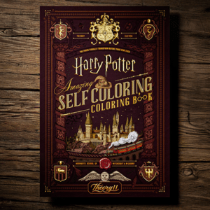 Livre magique coloriage - Harry Potter par theory11