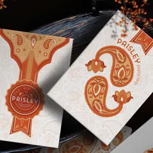 Paisley Ton sur Ton Poudre Orange