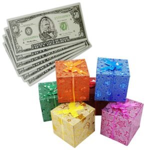 Des dollars aux boîtes-cadeaux
