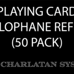 Recharges en cellophane pour jeux de cartes – 50 unités