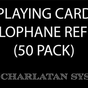 Recharges en cellophane pour jeux de cartes – 50 unités
