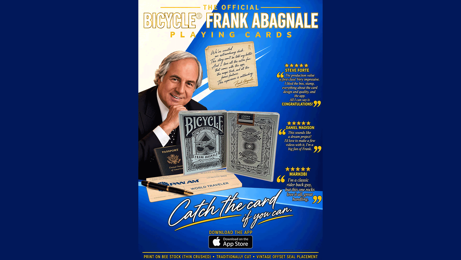 Frank Abagnale - Jeu de cartes Bicycle 6 Jeu de cartes Bicycle Frank Abagnale 6