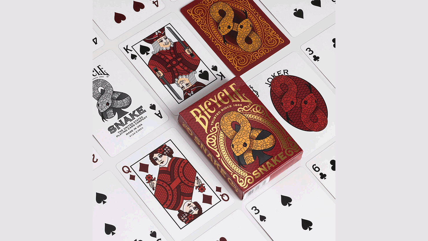 Snake - Jeu de cartes Bicycle 2 Jeu de cartes Bicycle Snake 2